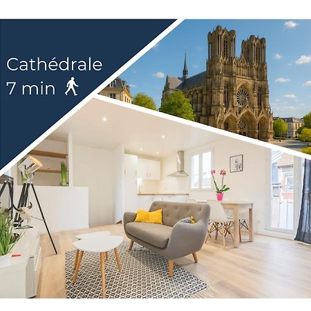 Appartement Lumineux Proche Cathedrale Reims Exteriör bild